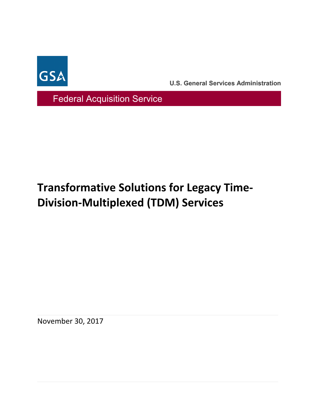 Transformative Solutions for Legacy Time-Division-Multiplexed (TDM) Services