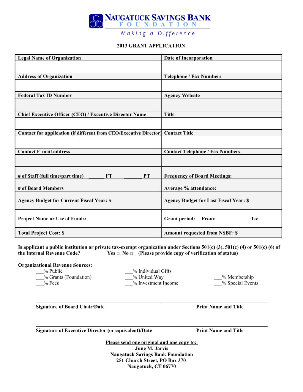 CCF Universal Grant Form