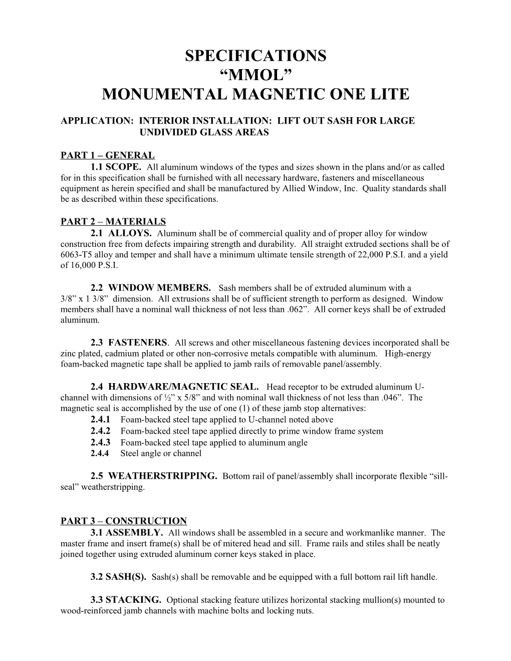 Monumental Magnetic One Lite