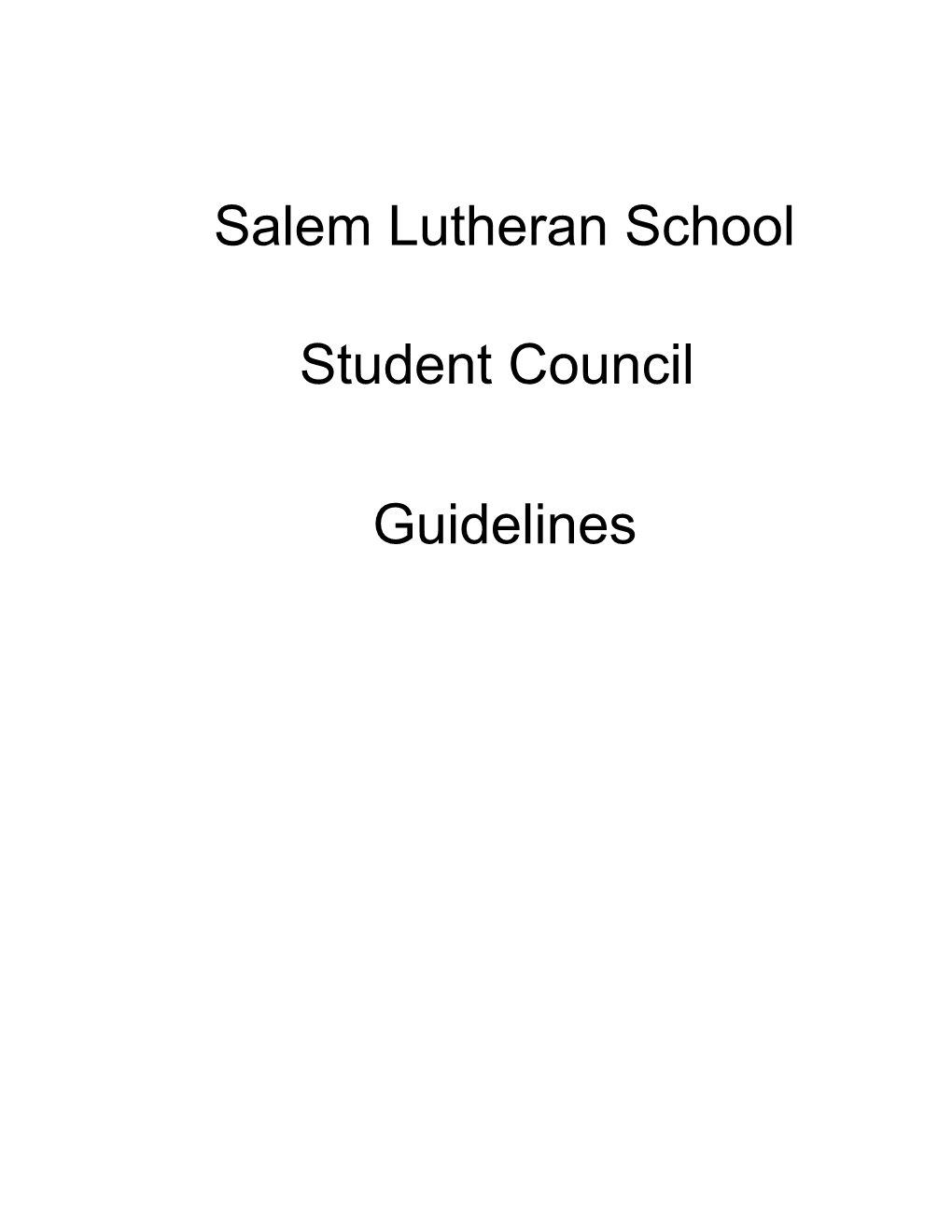 Salem Lutheran School