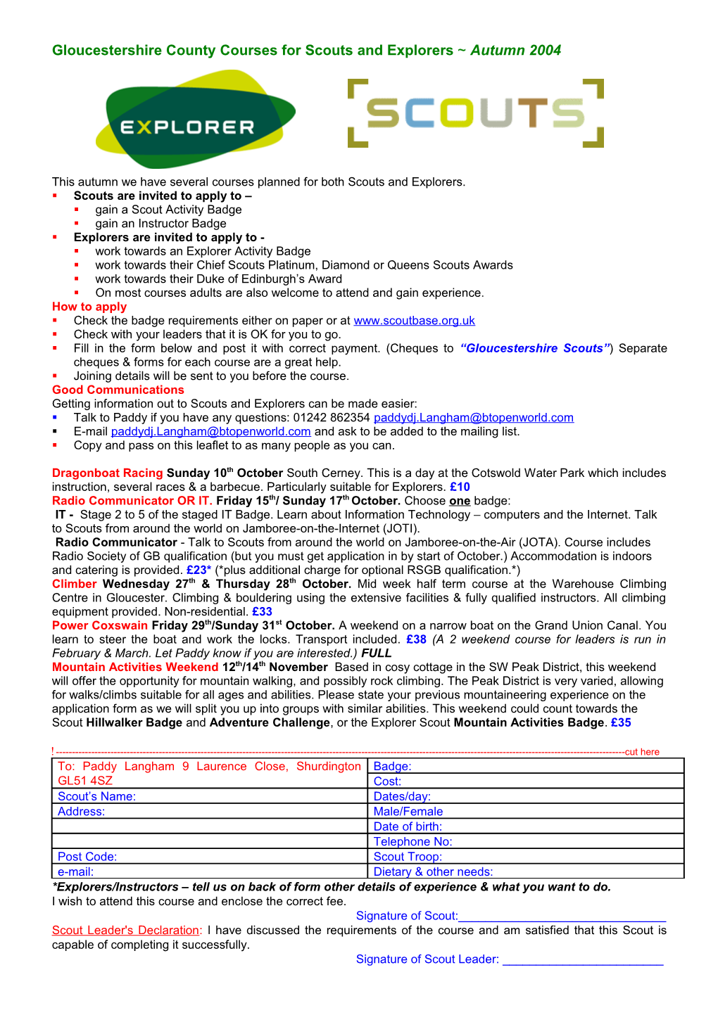 Gloucestershire County Scout Council