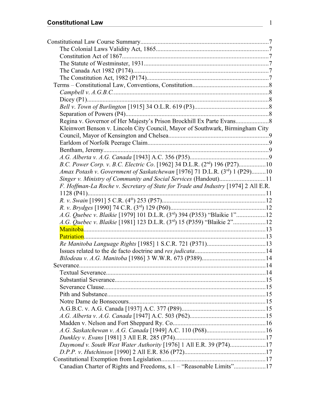 Constitutional Law Summary