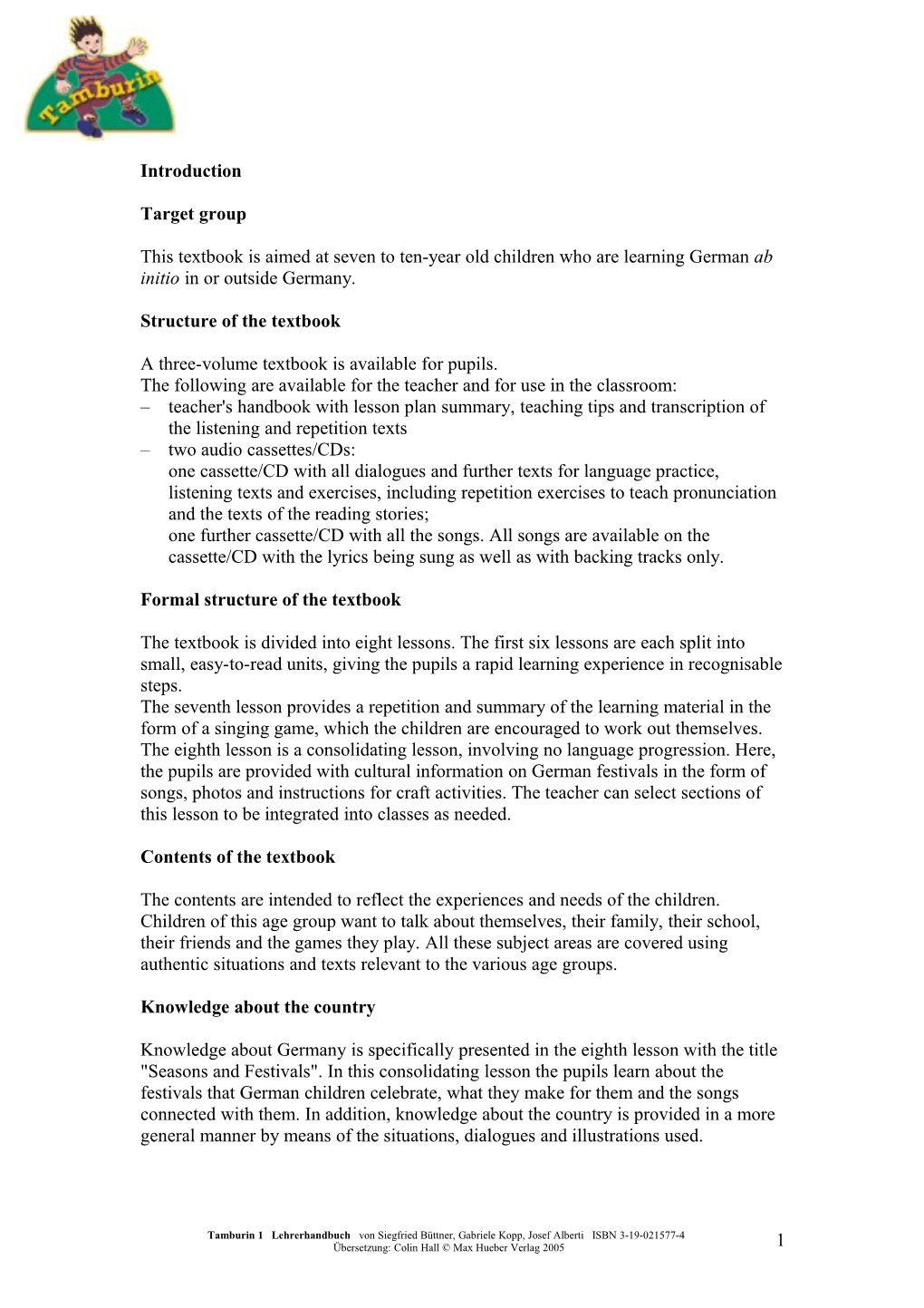 Structure of the Textbook