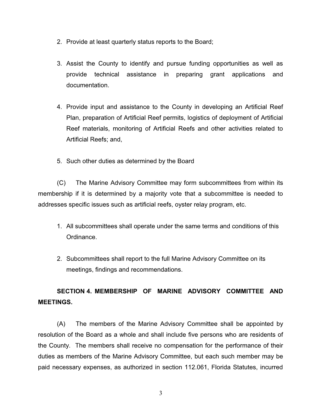 An Ordinance of the Board of County Commissioners of Wakulla County, Florida, Creating