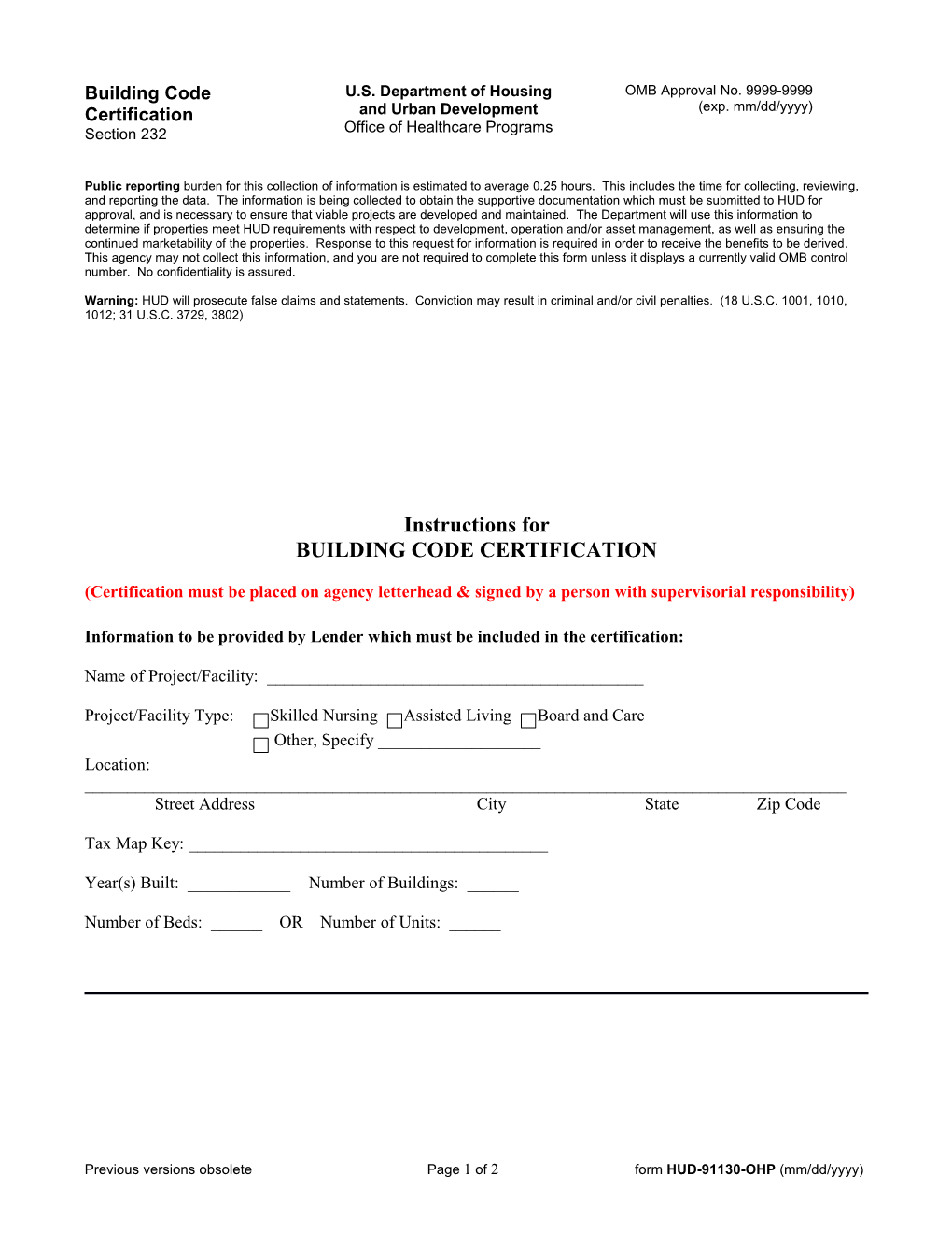 (Certification Must Be Placed on Agency Letterhead Signed by a Person with Supervisorial