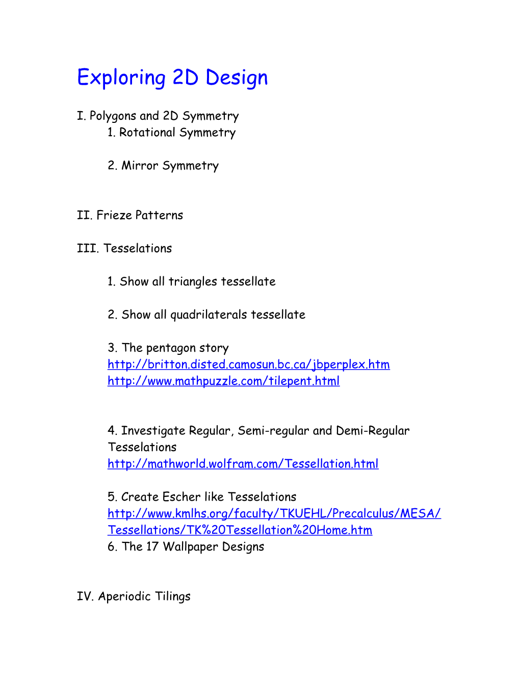 Sketchup Mathematical Activities