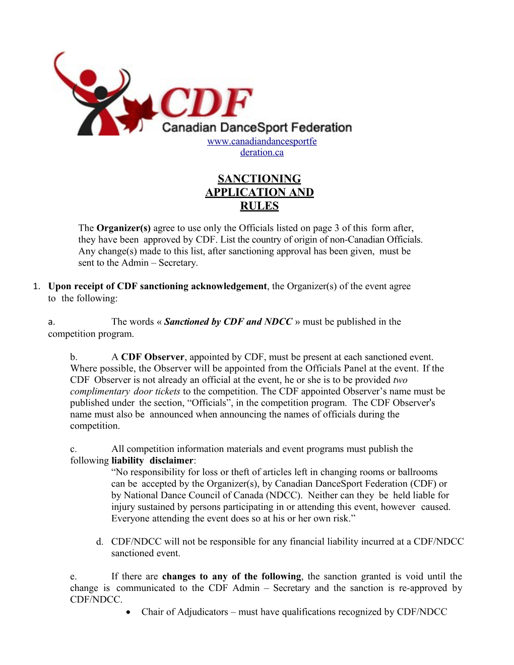 CDF Competition Recognition Application