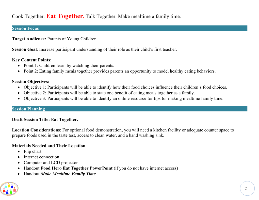 Eat Together Session Guide