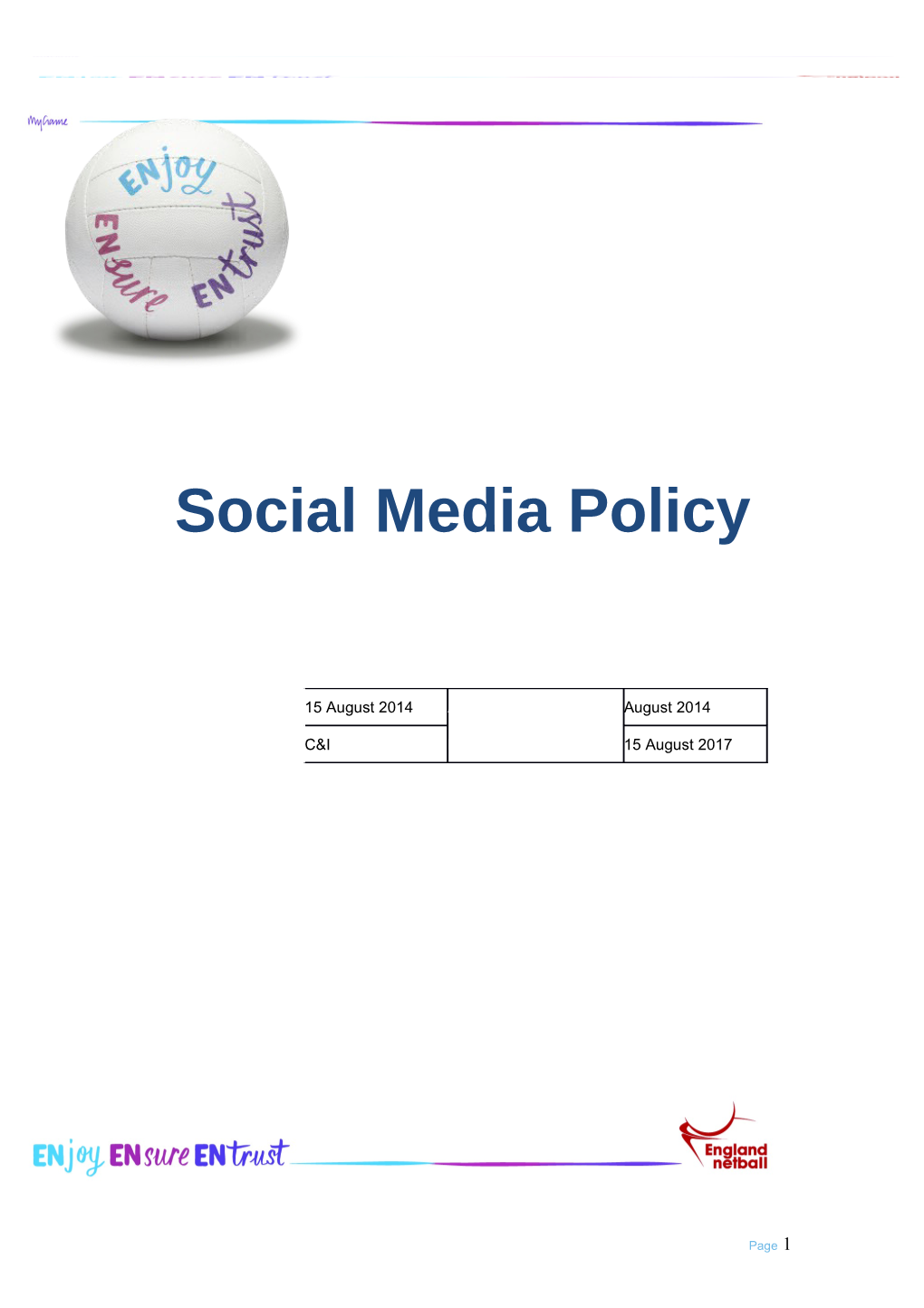 Social Mediapolicy