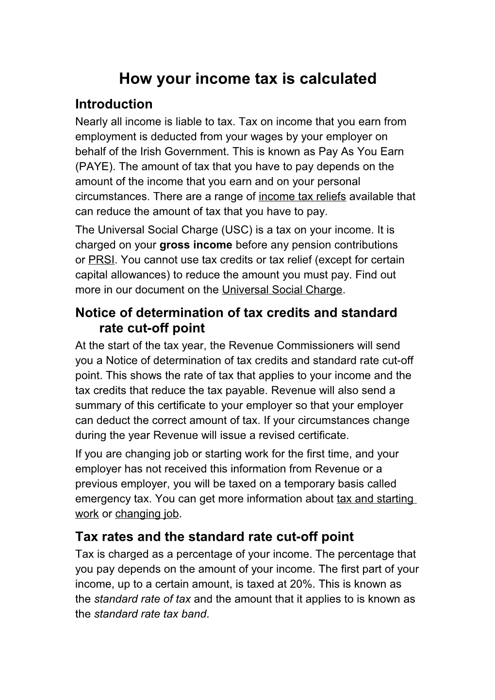 How Your Income Tax Is Calculated