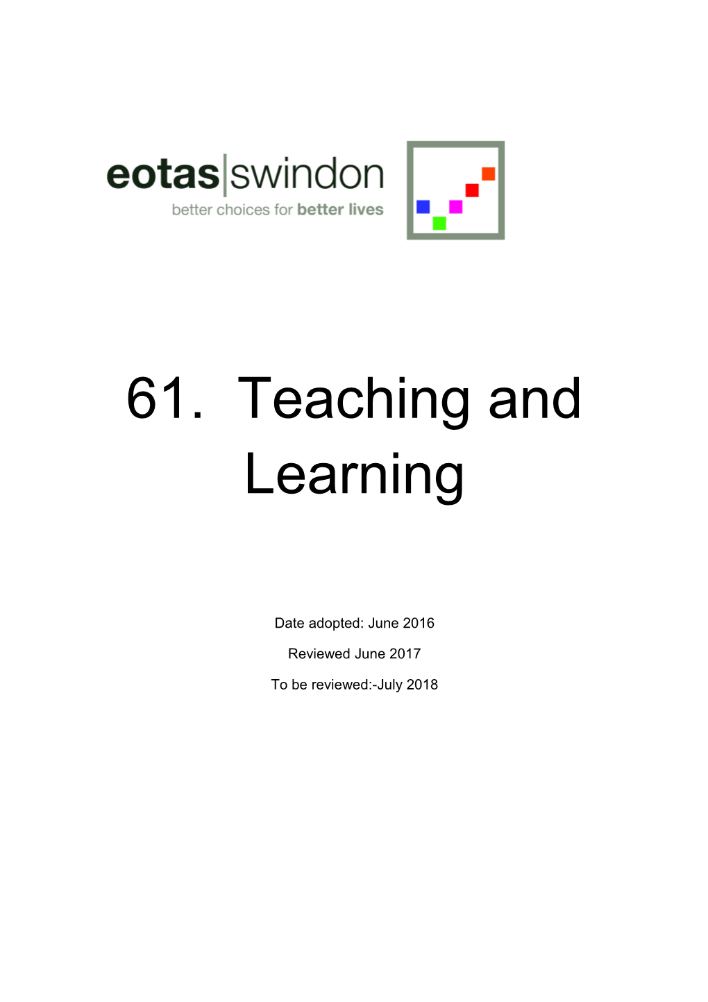 61. Teaching and Learning