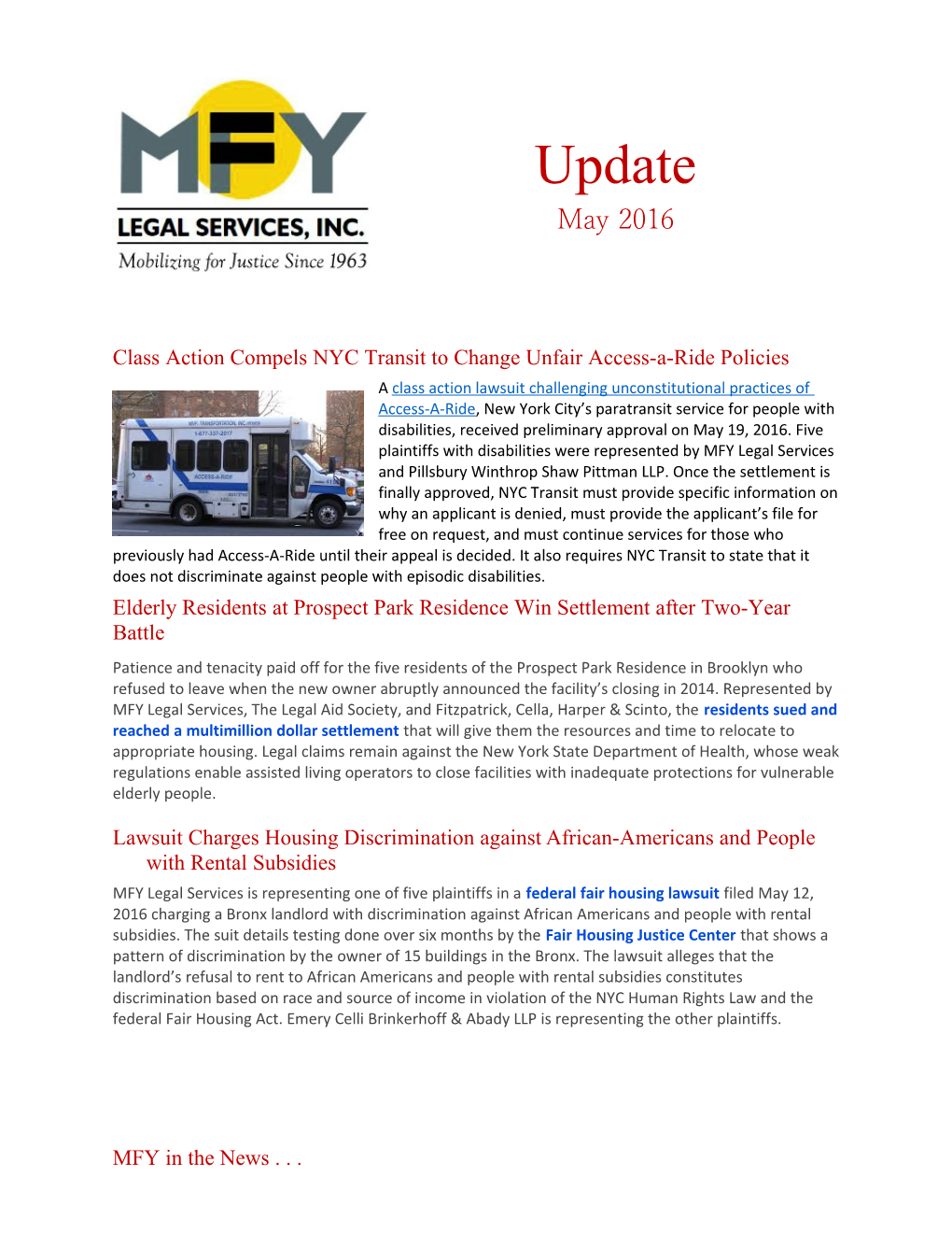 Class Action Compels NYC Transit to Change Unfair Access-A-Ride Policies