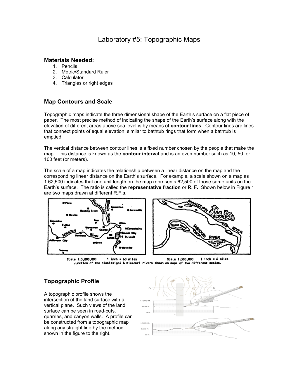 Laboratory #5: Topographic Maps