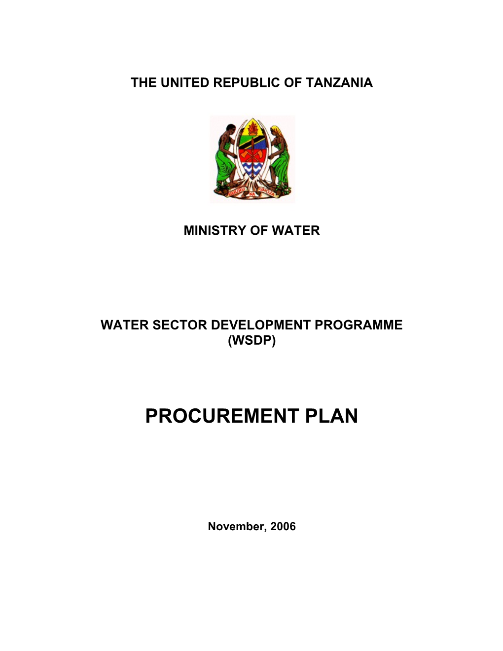 Details of the Procurement Plan Involving ICB & Other Methods(First 1.5 Years)