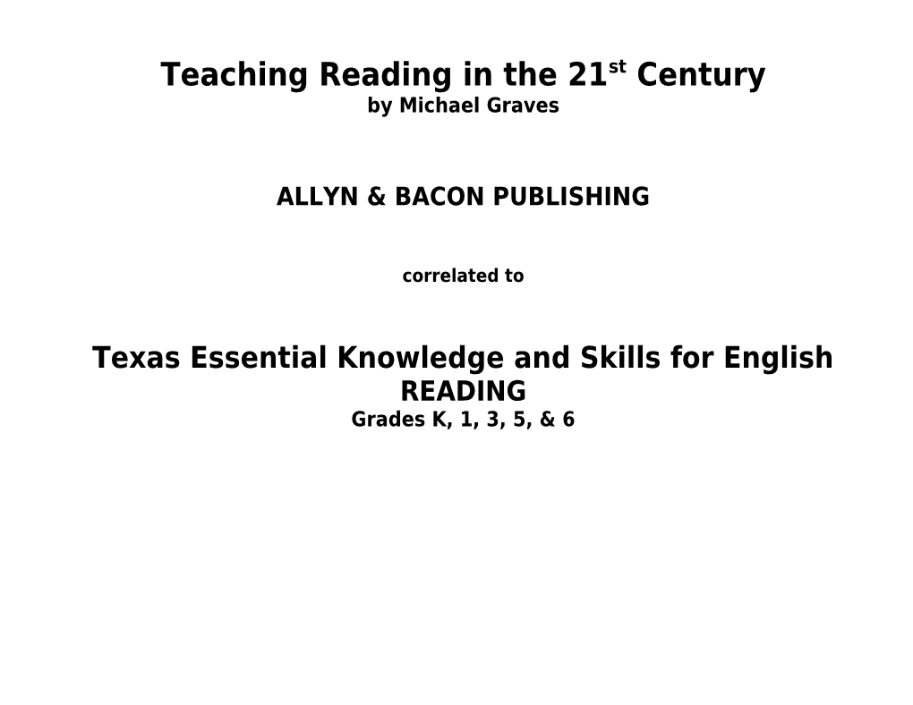 Teaching Reading in the 21St Century