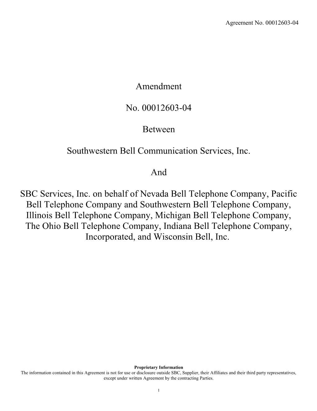 Southwestern Bell Communication Services, Inc