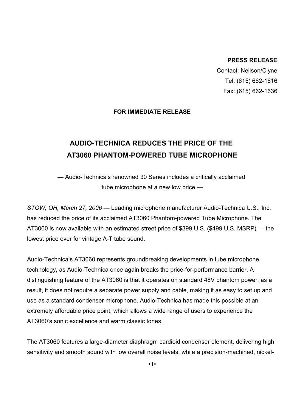 Audio-Technica Reduces the Price of The