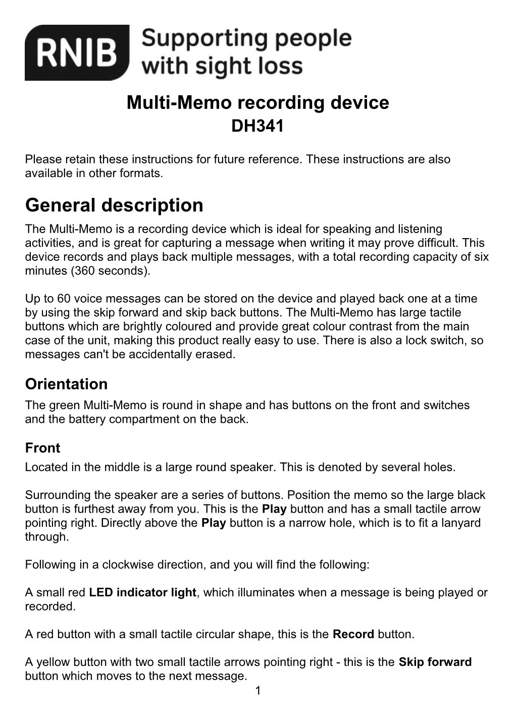 Multi-Memo Recording Device