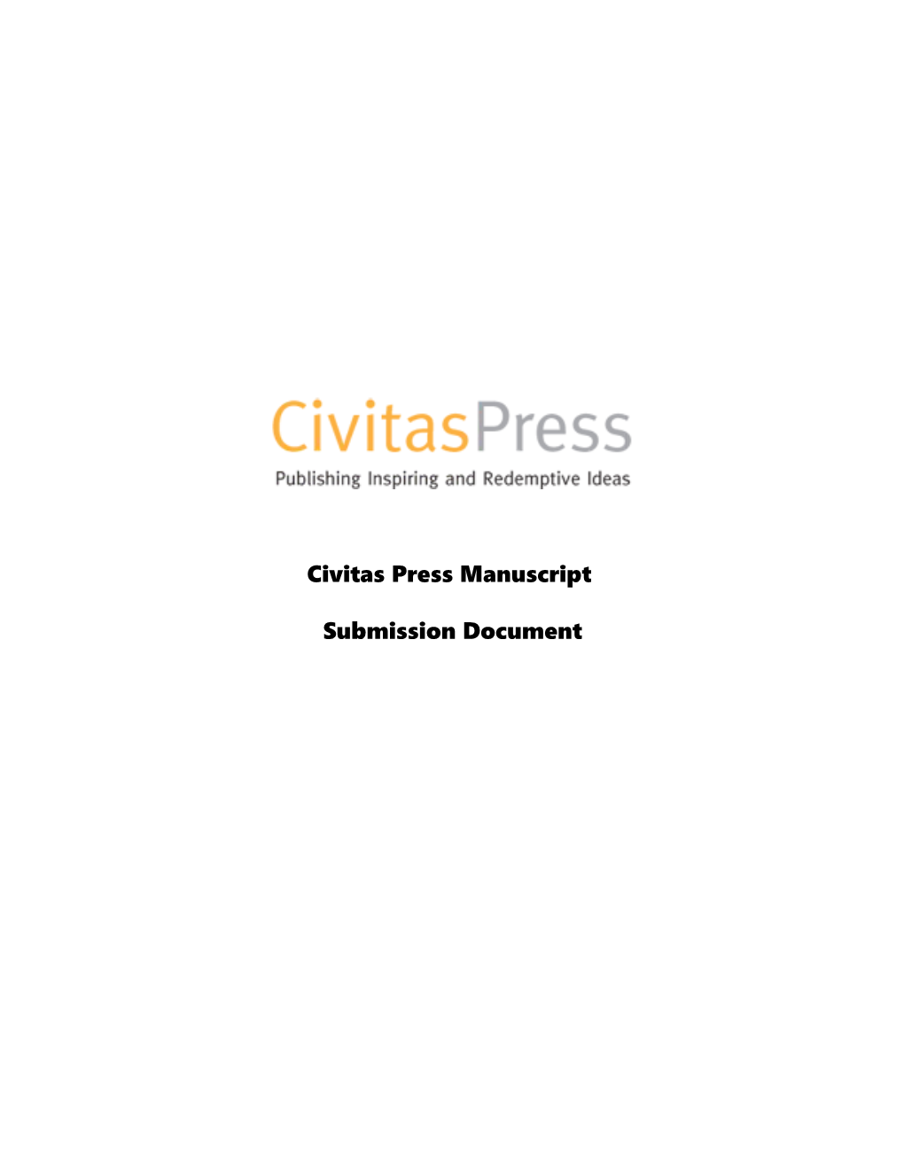 Civitas Press Manuscript