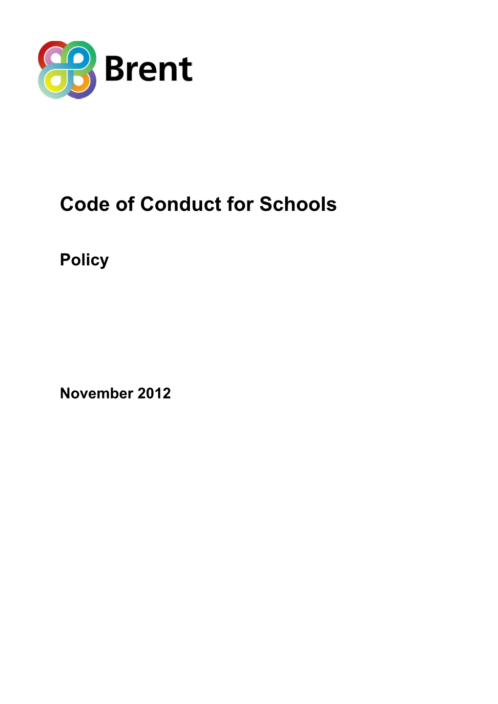 Code of Conduct for Schools