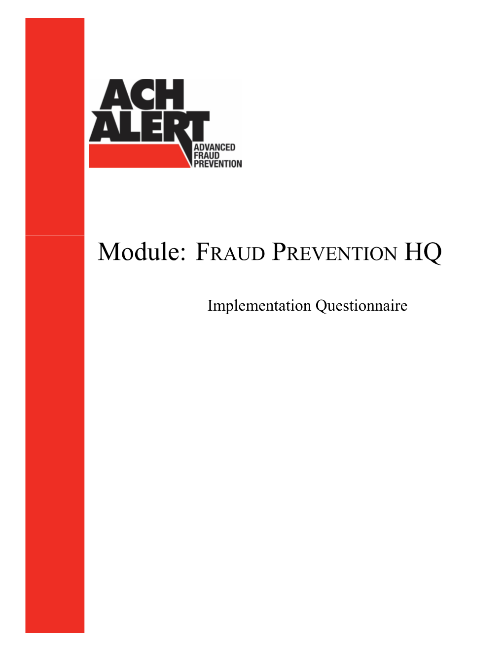 Chapter 1: Fraud Prevention HQ