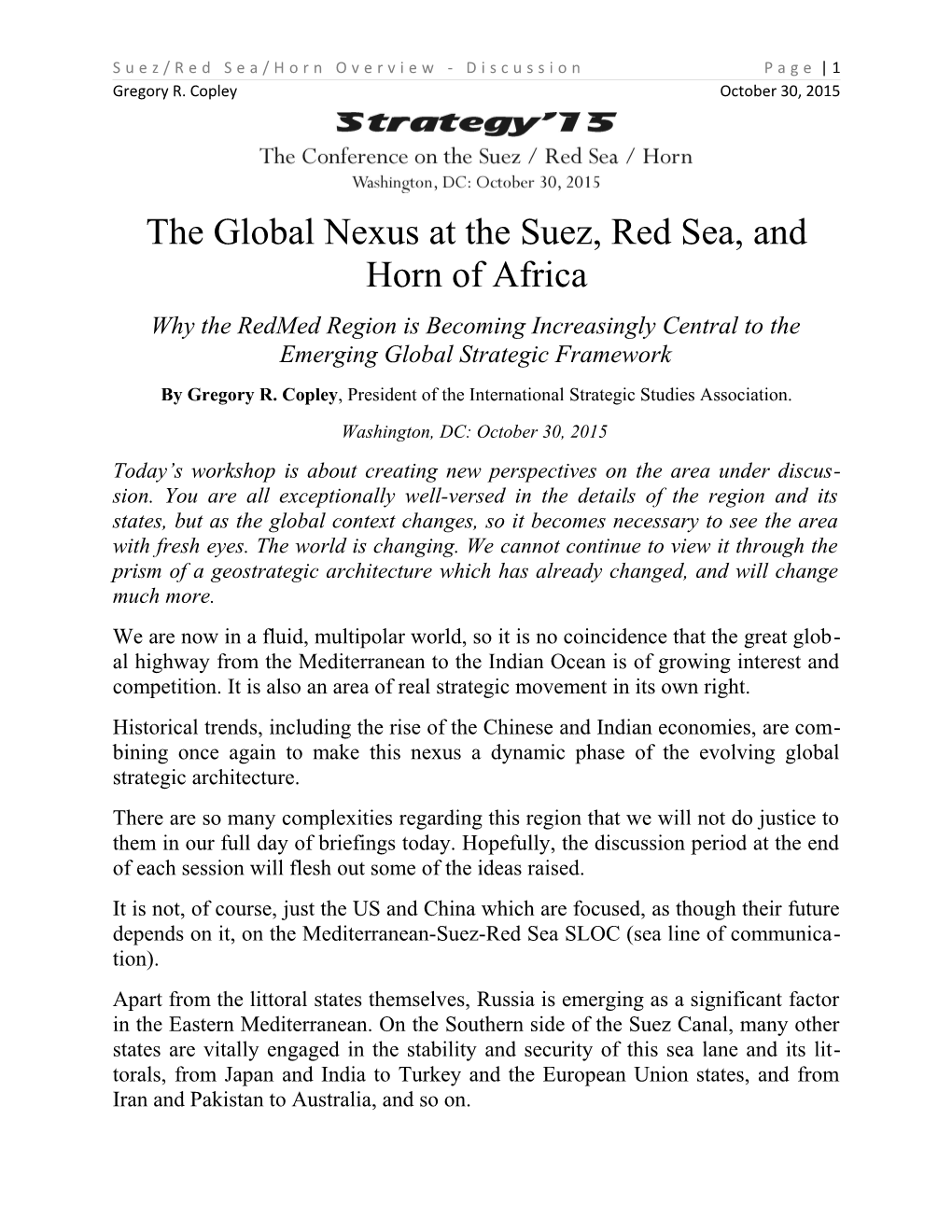 Suez/Red Sea/Horn Overview - Discussionpage 1