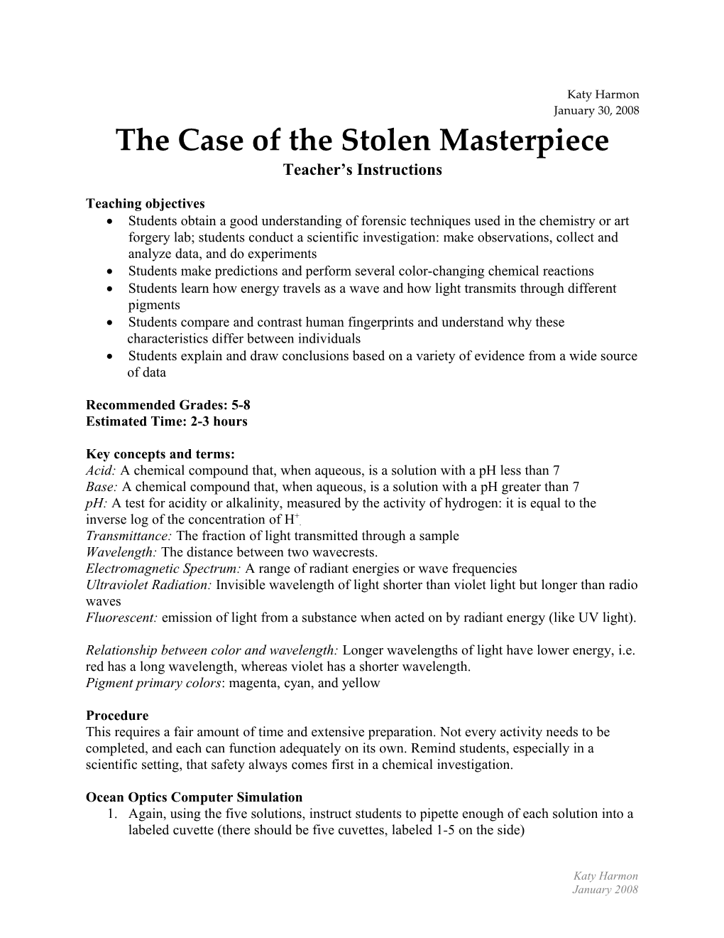 The Case of the Stolen Masterpiece