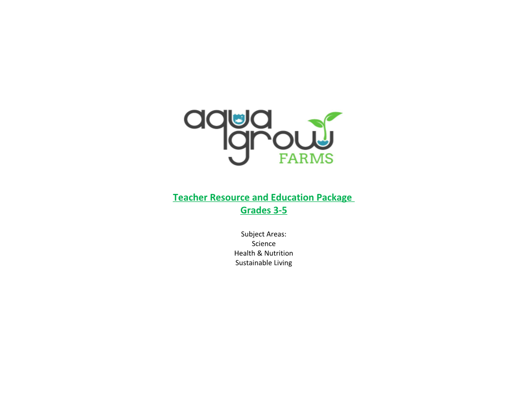 Teacher Resource and Education Package