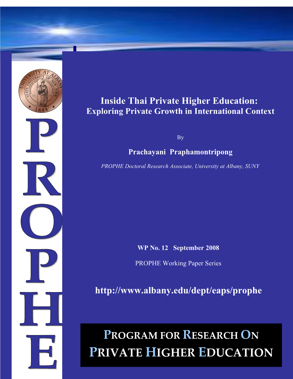 Inside Thai Private Higher Education
