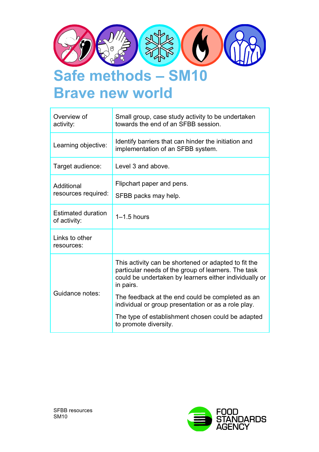 Safe Methods SM10 Brave New World