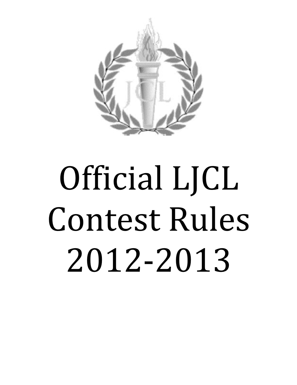 Official LJCL Contest Rules