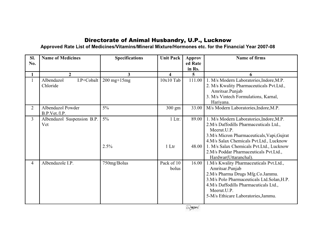 Directorate of Animal Husbandry, U