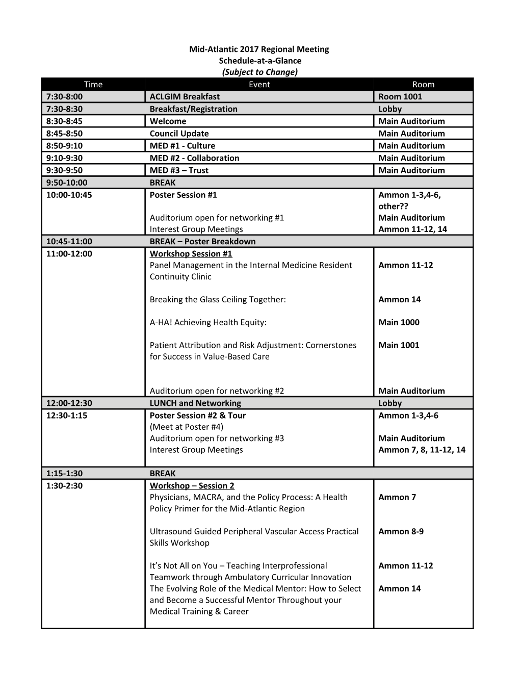 Mid-Atlantic 2017Regional Meeting