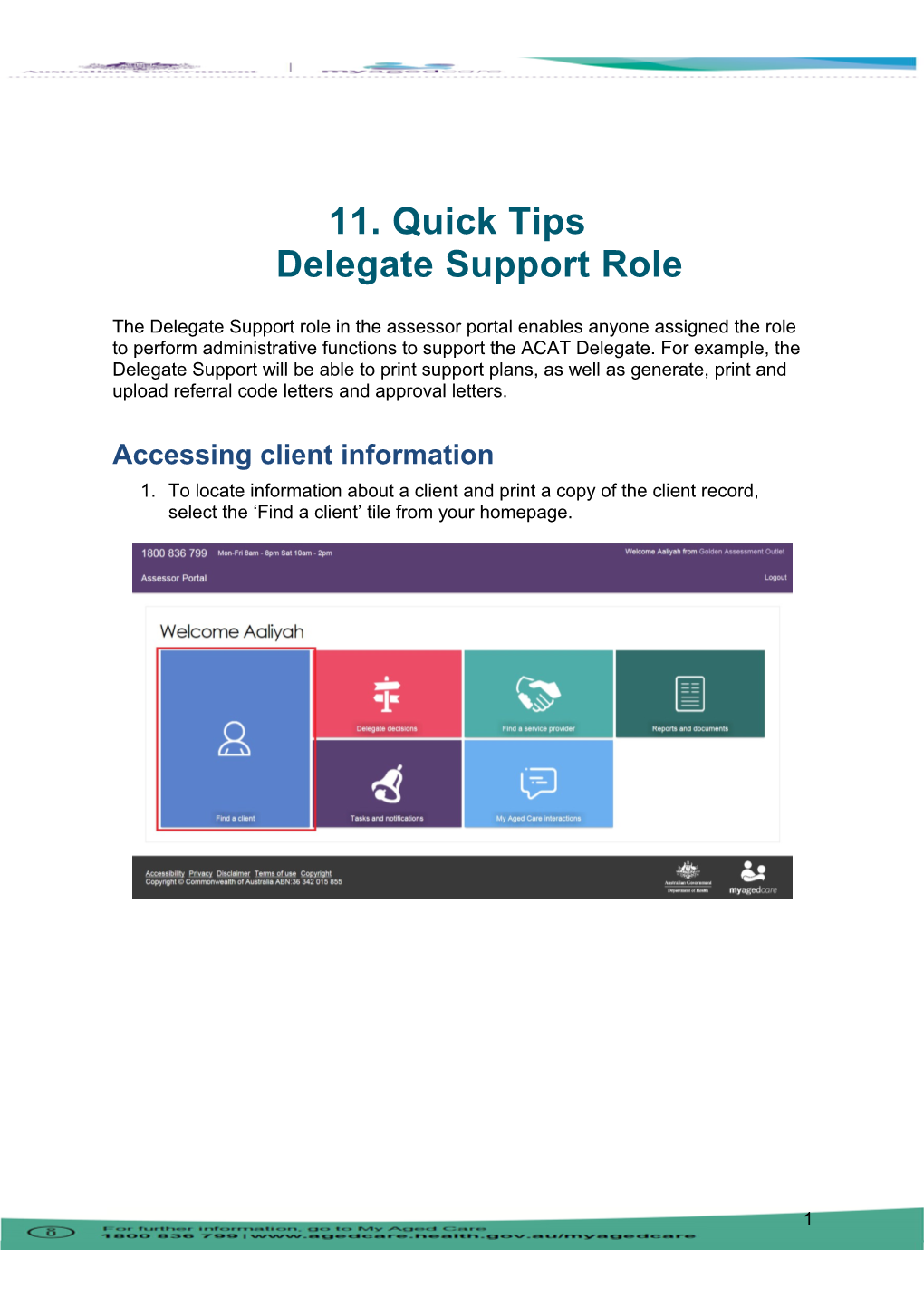 11. Quick Tipsdelegate Support Role