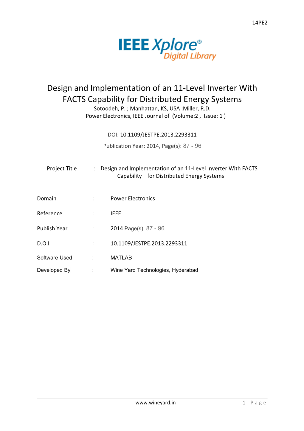 Design and Implementation of an 11-Level Inverter with FACTS Capability for Distributed