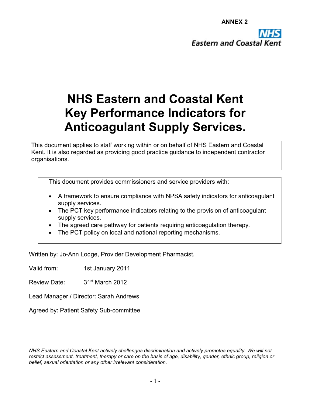 NHS Eastern and Coastal Kent