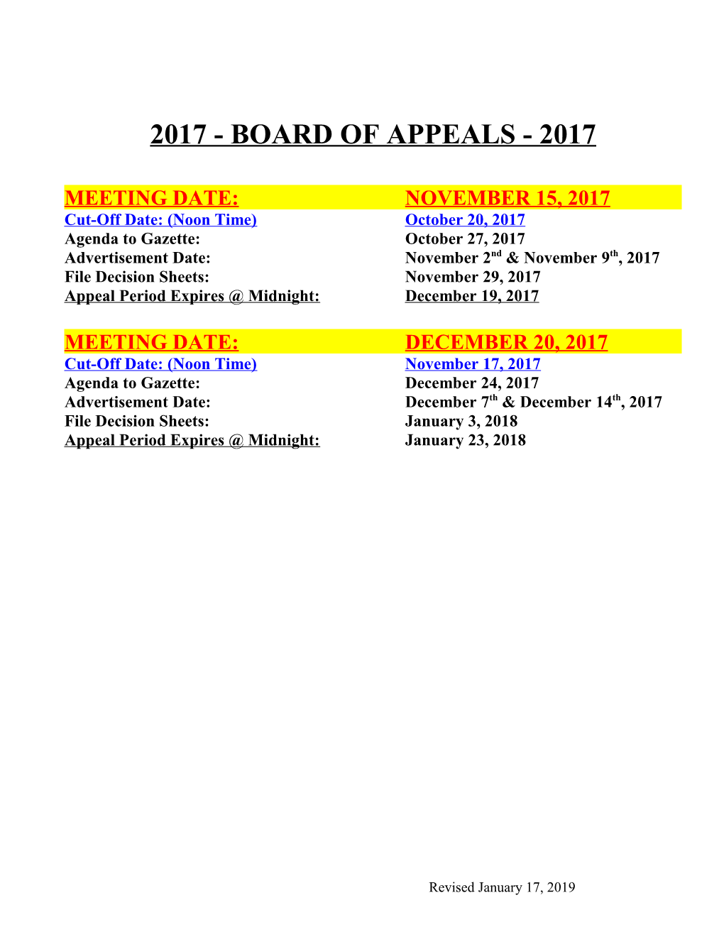 2004 Board of Appeals 2004