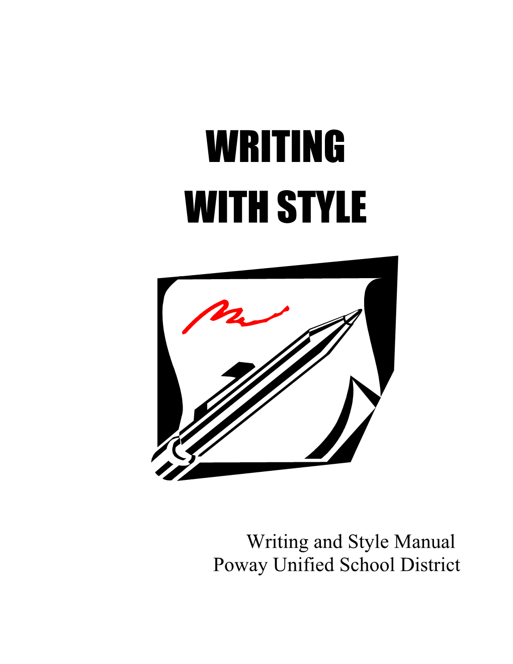 Writing and Style Manual