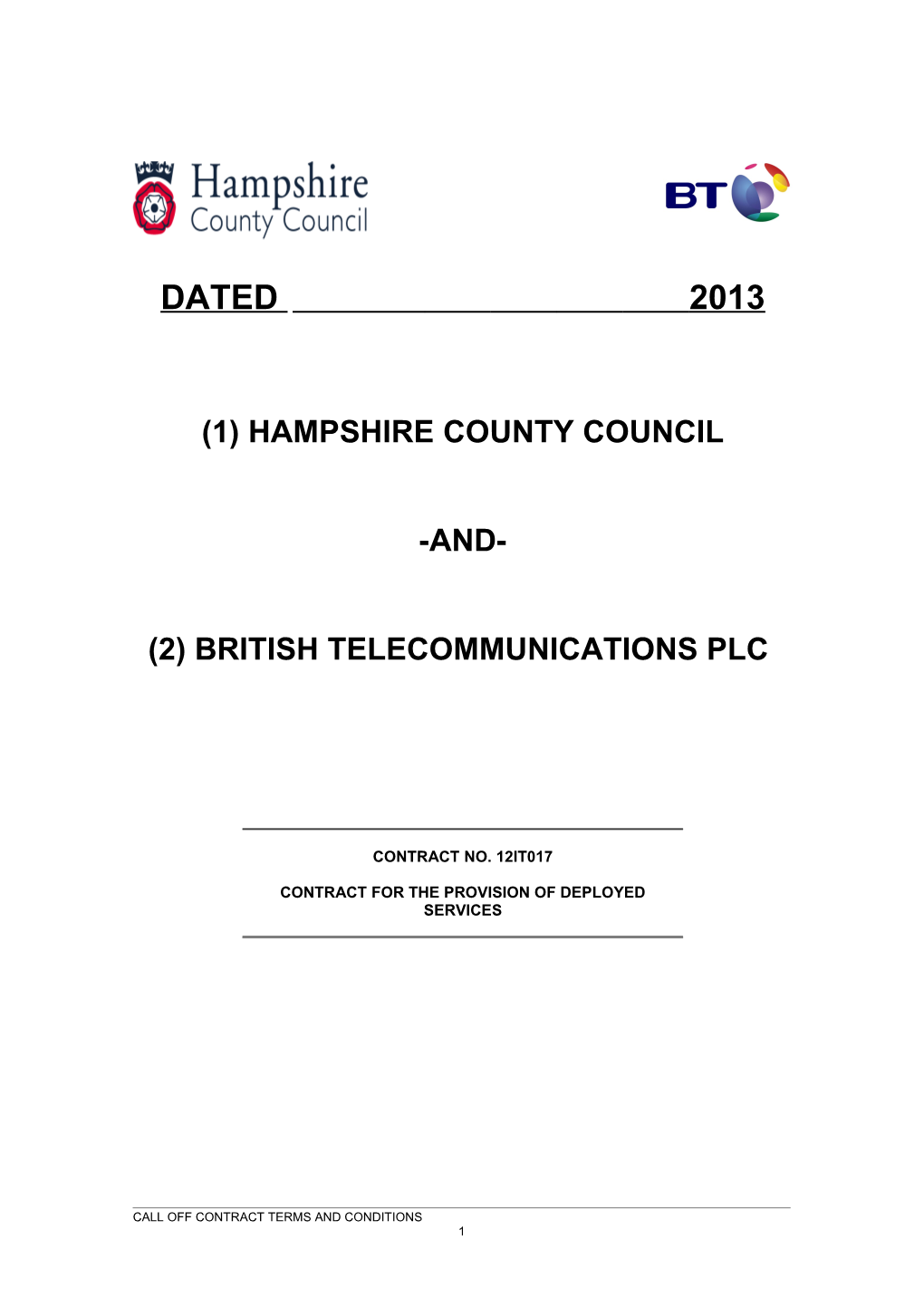 (1) Hampshire County Council