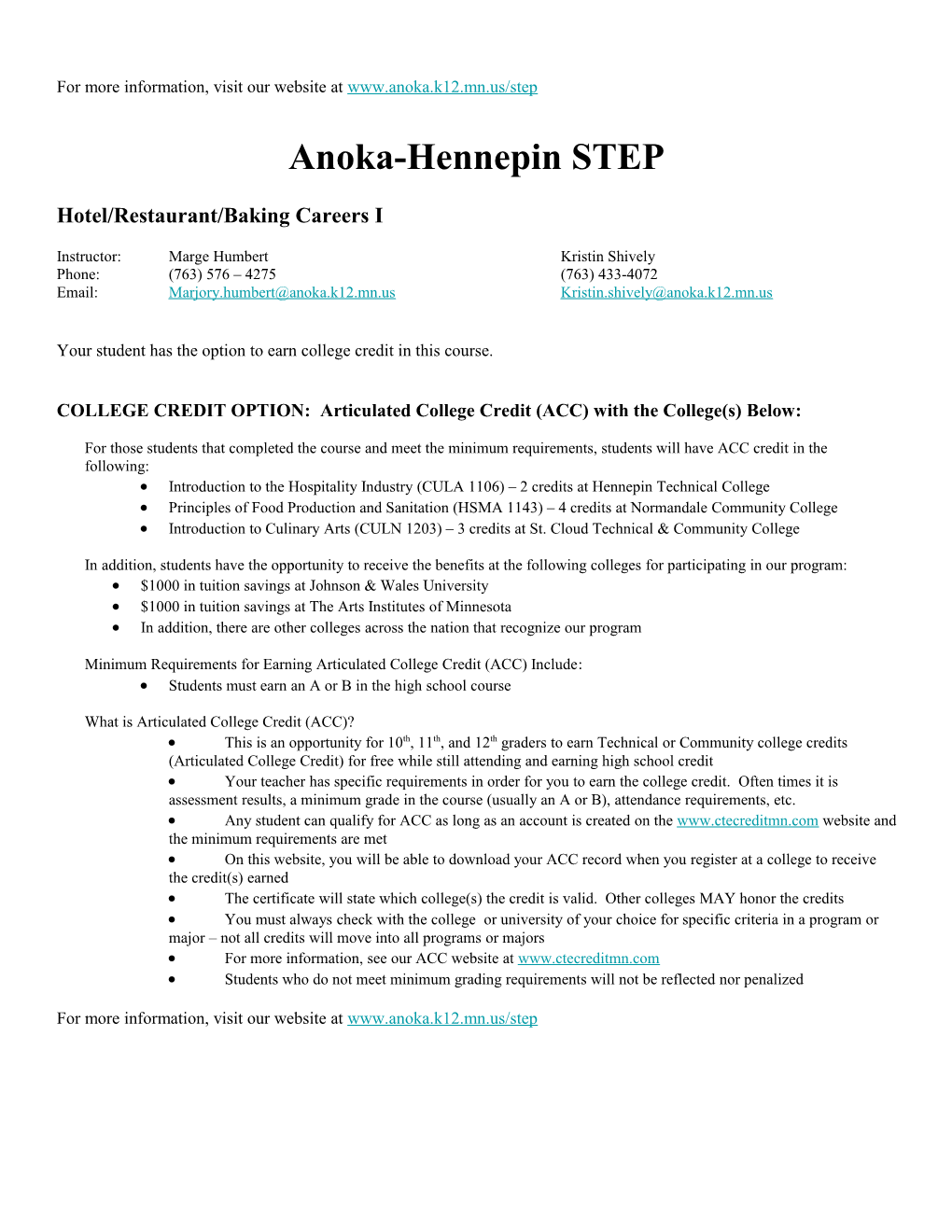 Anoka-Hennepin STEP