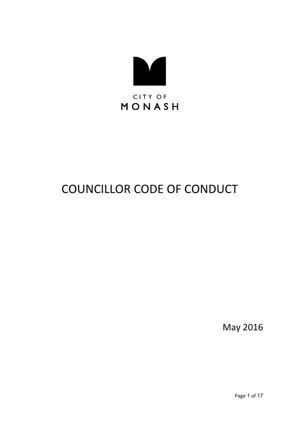 2.Purpose of the Councillor Code of Conduct