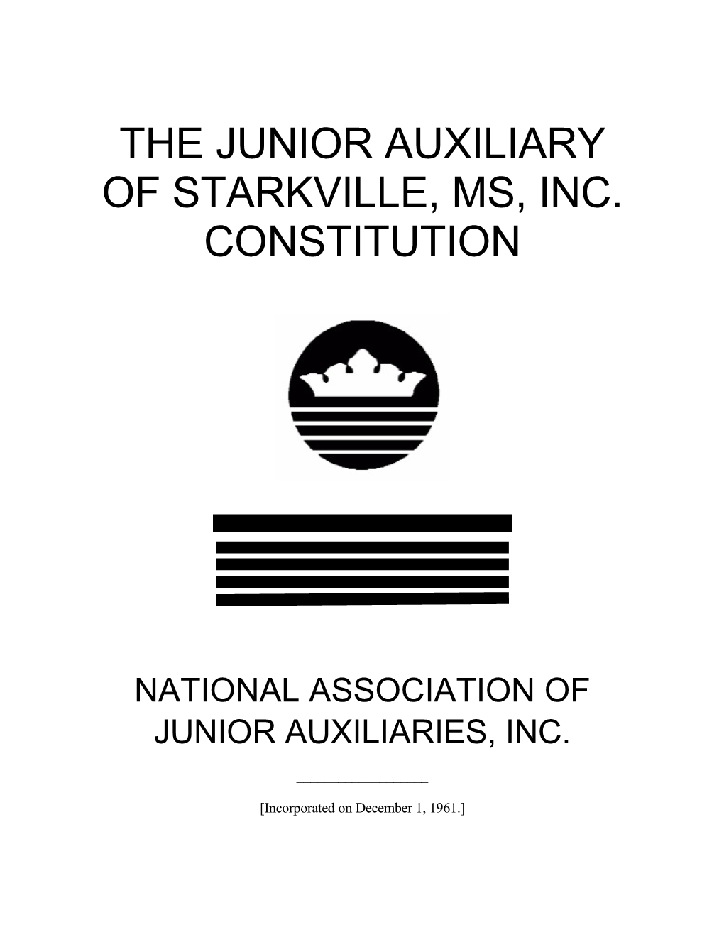 The Junior Auxiliary of Starkville, Ms, Inc