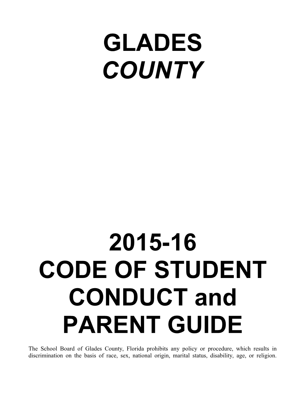 CONDUCT and PARENT GUIDE