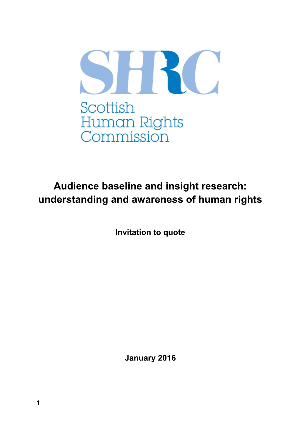 Audience Baseline and Insight Research: Understanding and Awareness of Human Rights