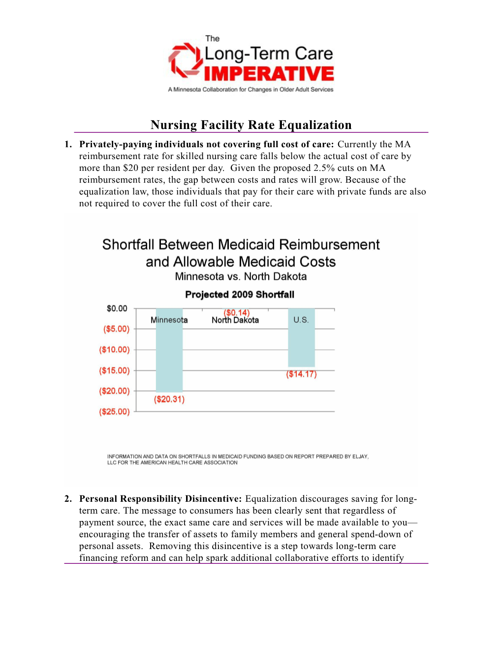 Rate Equalization Issues