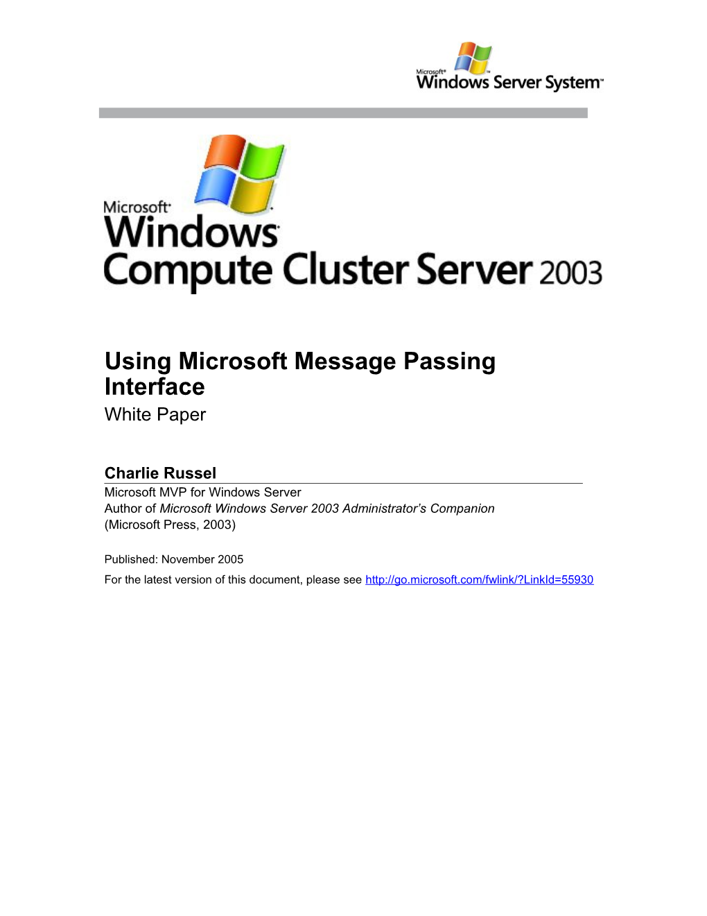 Microsoft Message Passing Interface