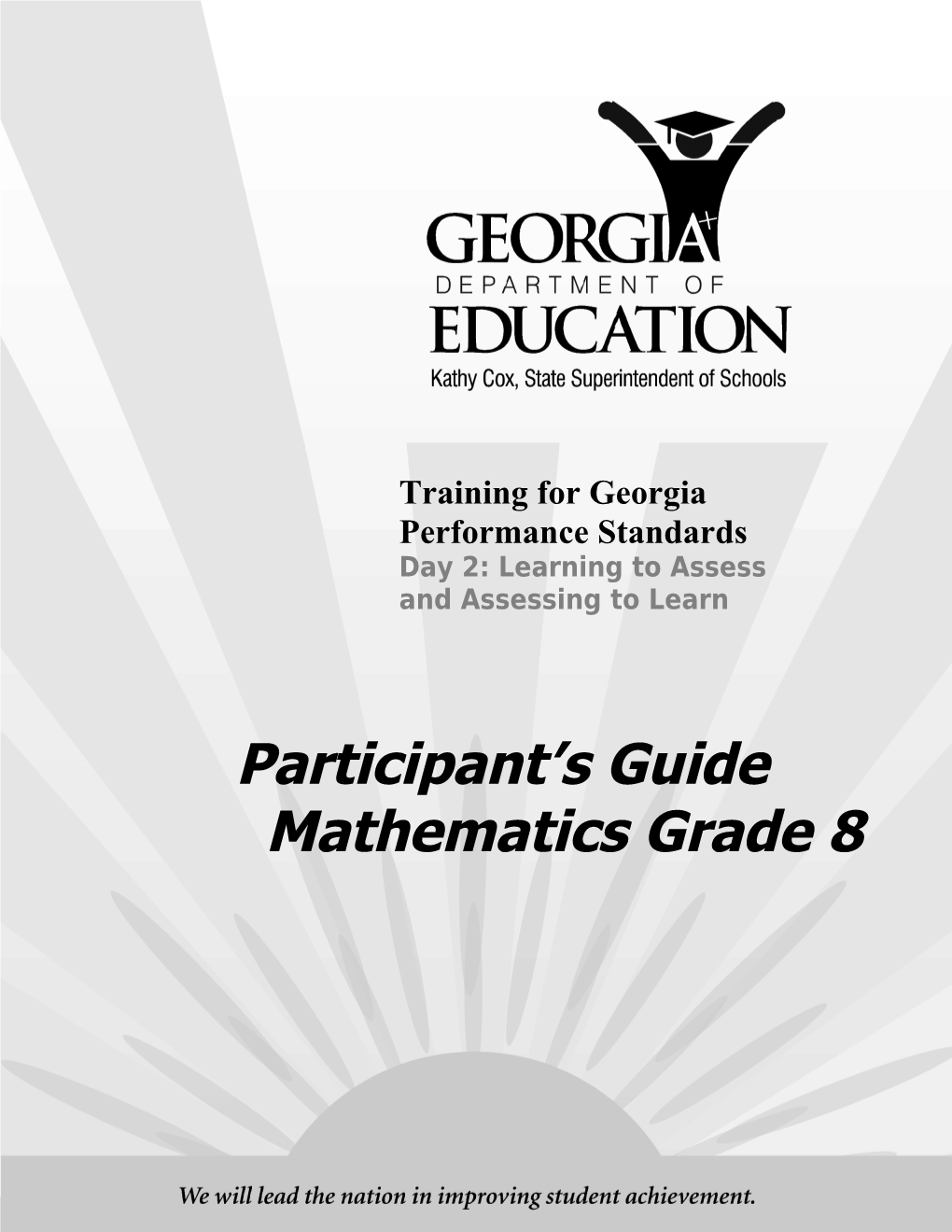 GPS Day 2 Training Grade 8 Mathematicsparticipant S Guide