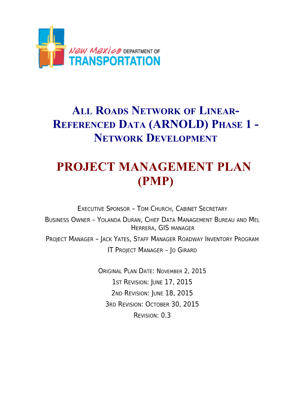 All Roads Network of Linear-Referenced Data (ARNOLD)Phase 1 - Network Development