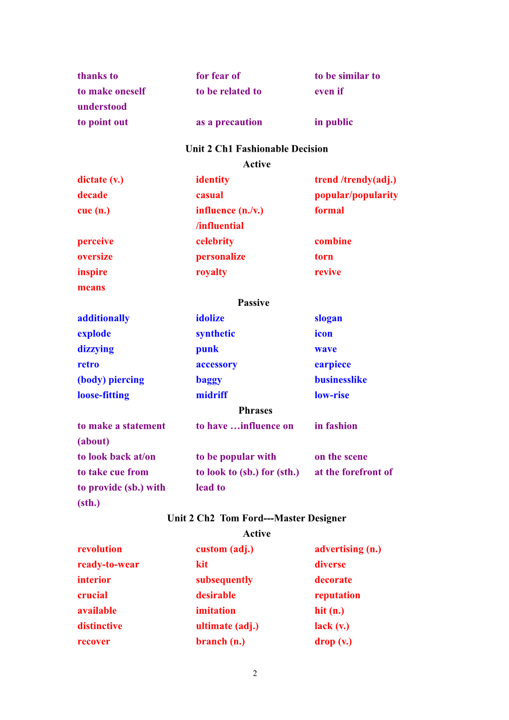 2006 Active Skills for Reading : Book 3 Vocab List
