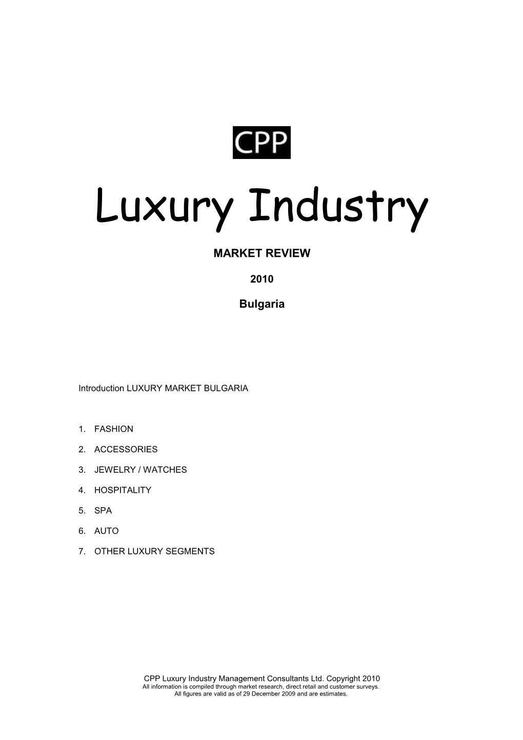 Luxury Industry